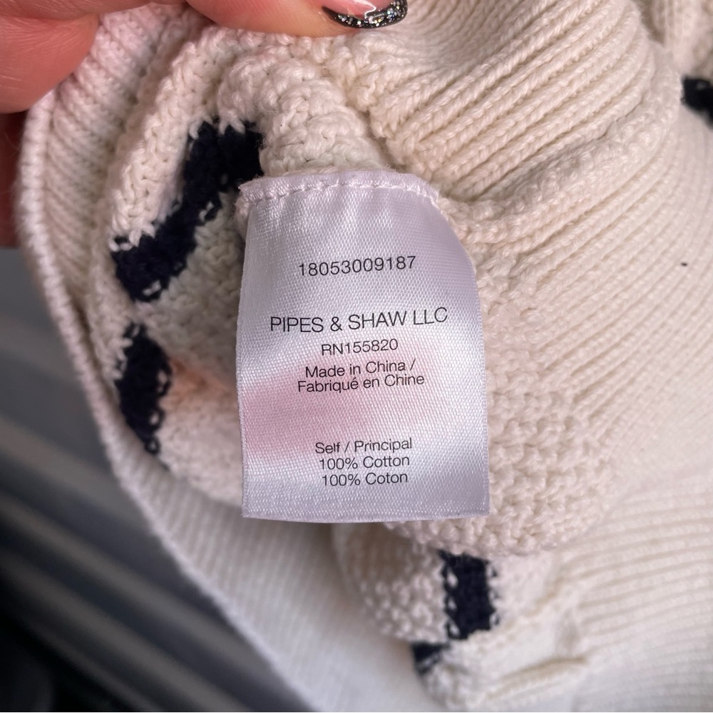 veronica beard short sleeve striped cable knit sweater - Picture 5 of 5